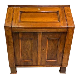 Late 18th Century French Country Style Yew Wood and Elmwood Slant Front Desk.