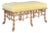 Early 21st Century Schumacher Faux Bamboo Upholstered Bench For Sale