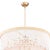 Coastal Regina Andrew Waterfall White Bead Chandelier For Sale - Image 3 of 7