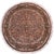 Brown Art Nouveau 1990's Pak-Persian Brown/Gray Wool Round Rug - 8'3'' X 8'3'' For Sale - Image 8 of 8