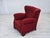 Vintage Danish Relax Chair in Red Furniture Wool, 1950s For Sale - Image 13 of 18