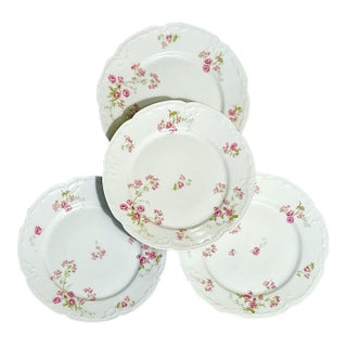 Antique French Limoges Dinner Plates - Set of 4 For Sale