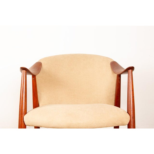 Scandinavian Teak and Fabric New Tyrol Armchairs by Gerhard Berg for Westnofa, 1960, Set of 2 For Sale - Image 11 of 18