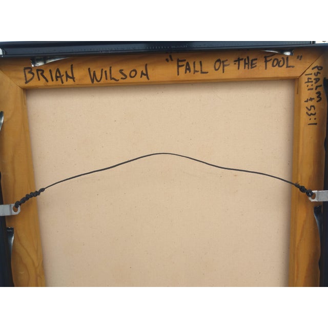 Pop Art Brian Wilson "The Fall of A Fool" Acrylic On Canvas For Sale - Image 3 of 8