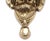 Metal Vintage Polished Brass Lion Head Door Knocker For Sale - Image 7 of 8