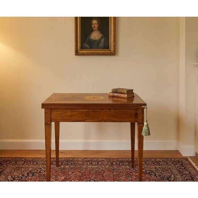 Antique Game Table in Walnut, 1700s For Sale - Image 4 of 11