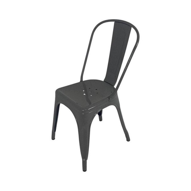 Vintage Industrial High-Back Chair by Xavier Pauchard for Tolix For Sale - Image 4 of 7