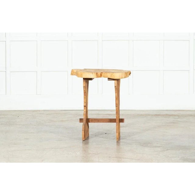 English Vernacular Elm Side Table For Sale - Image 6 of 9