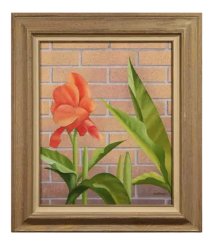 Late 20th Century "Mid Summer" Realist Still Life Acrylic Painting by Boyd Graham, Framed