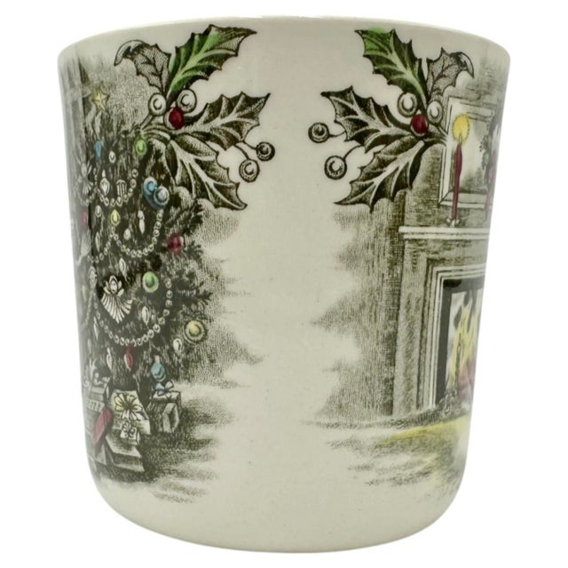 Vintage Set of 4 Johnson Bros Holiday Christmas Mugs For Sale In Washington DC - Image 6 of 13