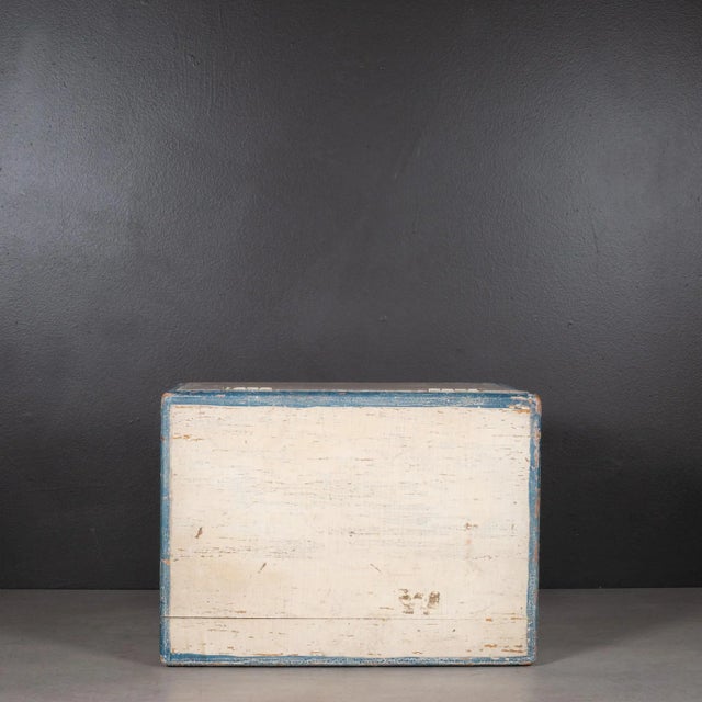 Handmade Monogrammed Wooden Toolbox With Inner Tray C.1940 For Sale - Image 10 of 12