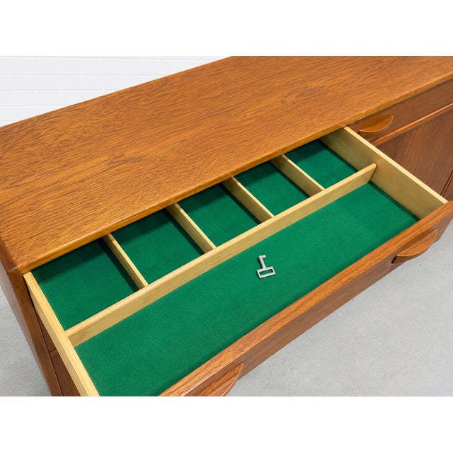Teak Mid Century Modern Credenza by Ulferts, Made in Sweden, C. 1960's For Sale - Image 14 of 17