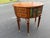 Beautiful maitland smith side table with embossed leather top and bound faux books.