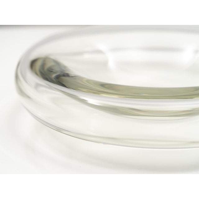 Suspended Clear Glass Bowl by Alfredo & Flavio Barbini for Barbini Murano, 1972 For Sale In Los Angeles - Image 6 of 11