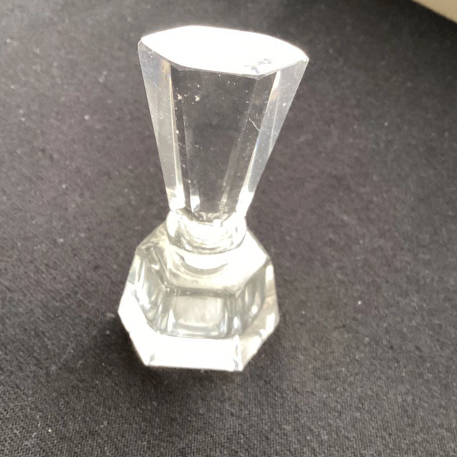 Early 21st Century Lead Glass Six Sided Perfume Bottle For Sale - Image 5 of 5