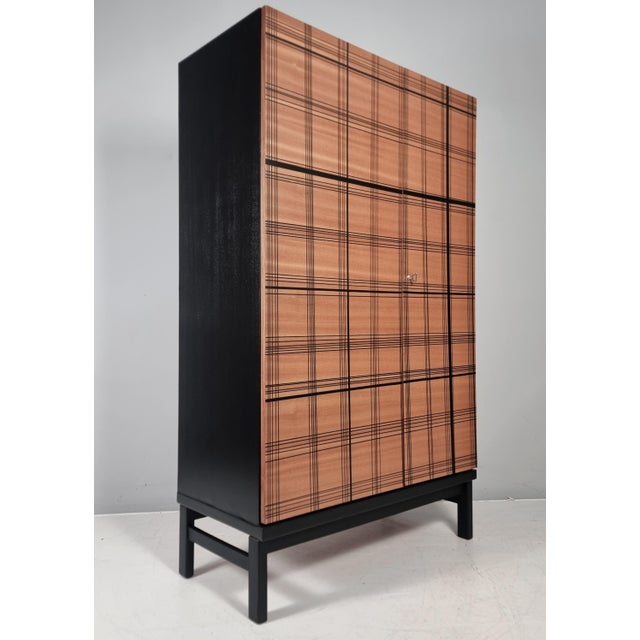 Brown Vintage Wardrobe in Beech, 1970s For Sale - Image 8 of 14