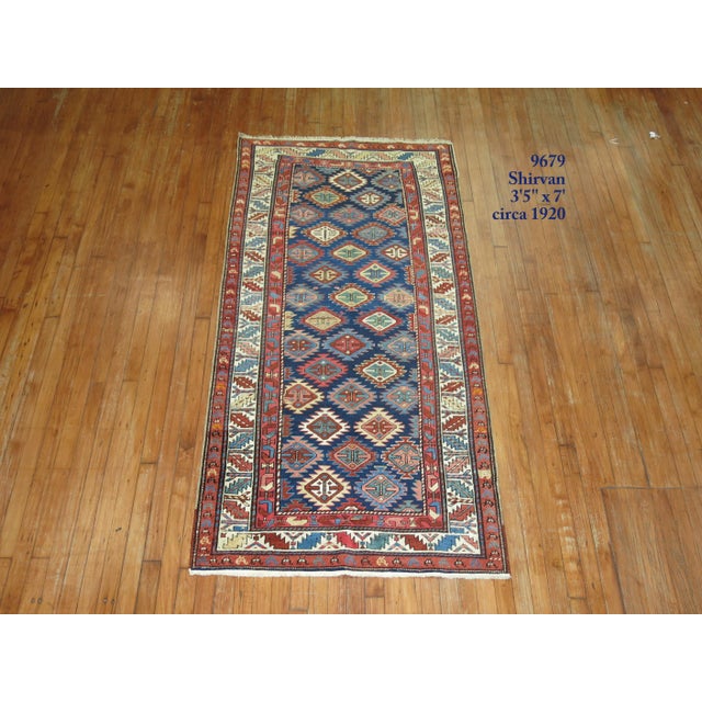 Zabihi Collection Antique Shirvan Short Runner For Sale In New York - Image 6 of 6