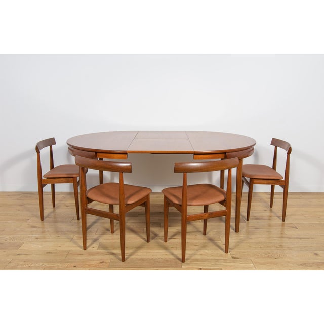 Mid-Century Modern Teak Dining Table and Chairs by Hans Olsen for Frem Røjle, Denmark, 1960s, Set of 5 For Sale - Image 6 of 18