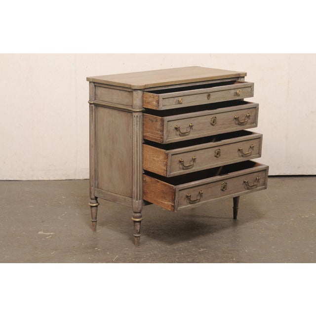 French 19th C. Painted Commode- Cute Size! For Sale In Atlanta - Image 6 of 12