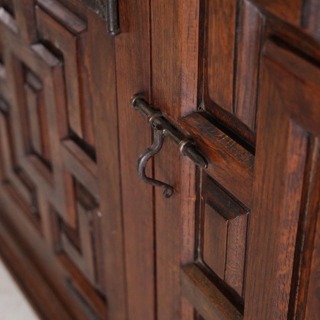 Wood Vintage Brutalist Oak Sideboard, 1960s For Sale - Image 7 of 18