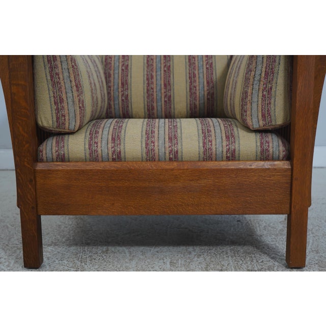 Stickley Mission Oak Prairie Club Chair For Sale - Image 13 of 18