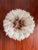 African Juju Feather Headdress, 19 In. Diameter, White and Brown For Sale In Los Angeles - Image 6 of 6