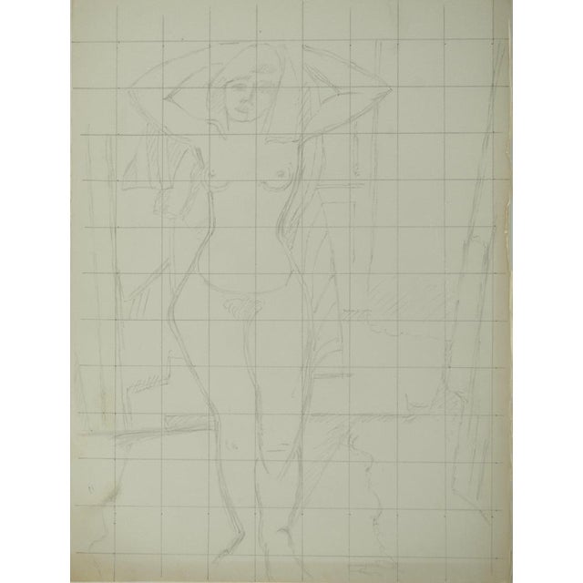 Roger Crusat, Nu à la serviette, Nude, Drawing on Paper For Sale - Image 6 of 6