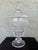 Vintage Cut Crystal Pedestal Lidded Apothecary Jar With Finial Top For Sale In Orlando - Image 6 of 10