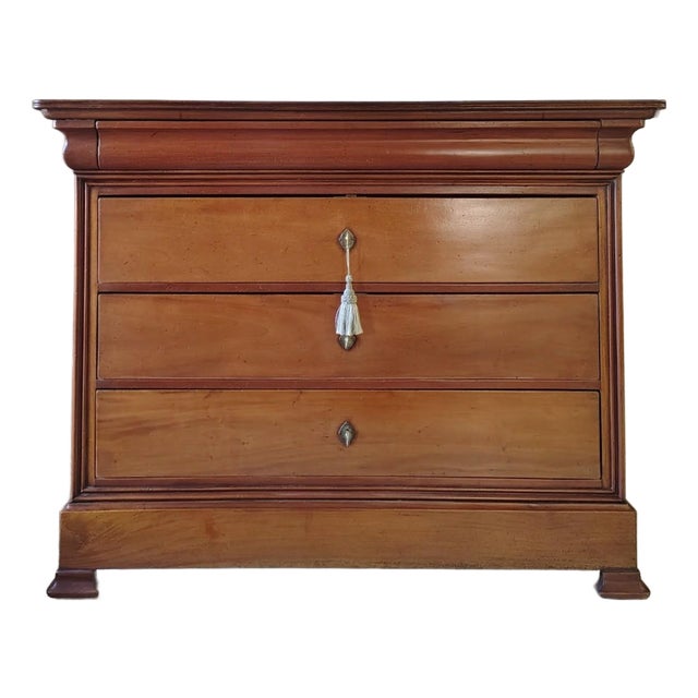 19th Century French Louis Philippe Mahogany Commode, Chest of Drawers For Sale