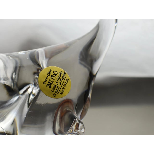 Transparent Vintage Crystal Blown Swan and Seal Figurines - 2 Pieces For Sale - Image 8 of 9