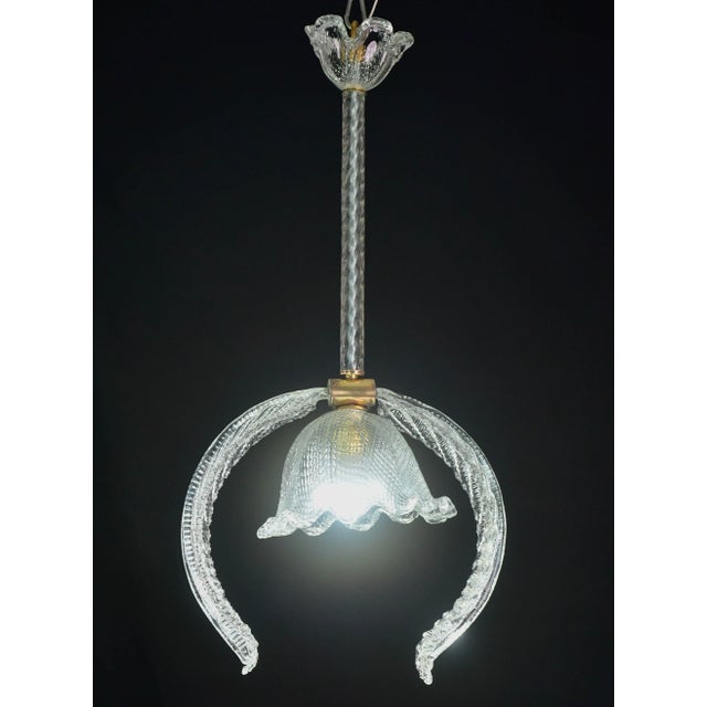 Art Deco "Angel" Barovier E Toso Pendant Light, 1950s For Sale - Image 3 of 11