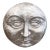 Vintage Monumental Terracota Man in the Moon Wall Hanger For Sale