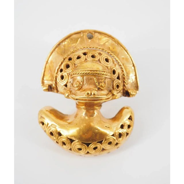 Colombian Taïrona Tumbago Statuette of Shaman Warrior For Sale - Image 6 of 6