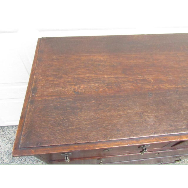 English Country Home 18th Century English Oak Chest of Drawers For Sale - Image 4 of 18