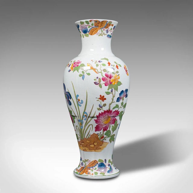 English 1920s Antique English Ceramic Baluster Posy Vase For Sale - Image 3 of 13