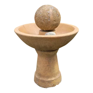 Al's Garden Art Cast Stone Modern Concrete Fountain Birdbath Planter