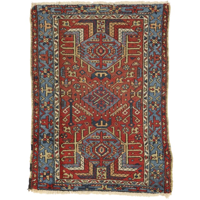 Antique Persian Karaja Heriz Rug, 02'10 X 03'10 For Sale - Image 9 of 9