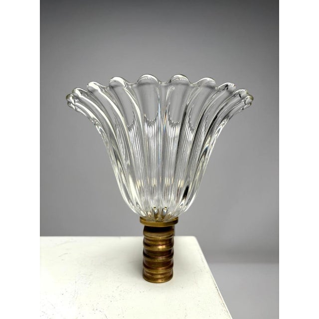 Gold Murano Glass Wall Lamp attributed to Ercole Barovier, Italy, 1940s For Sale - Image 8 of 10
