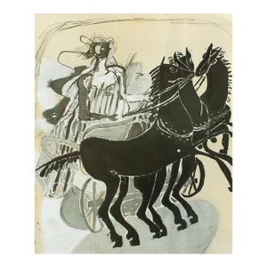 1987 After Georges Braque "Attelage", Second Edition Full-Color Print