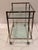 Brass and Tinted Glass Midcentury Modern Barcart For Sale - Image 10 of 15