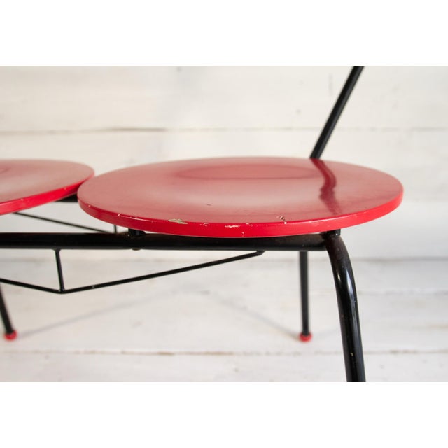 Space Age Double Seat Bench, 1960s For Sale - Image 9 of 18
