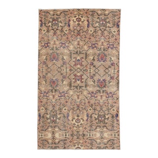 Vintage Turkish Rug - 3′10″ × 6′7″ For Sale