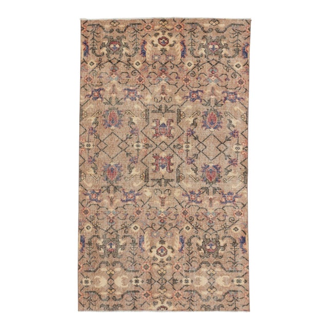 Vintage Turkish Rug - 3′10″ × 6′7″ For Sale