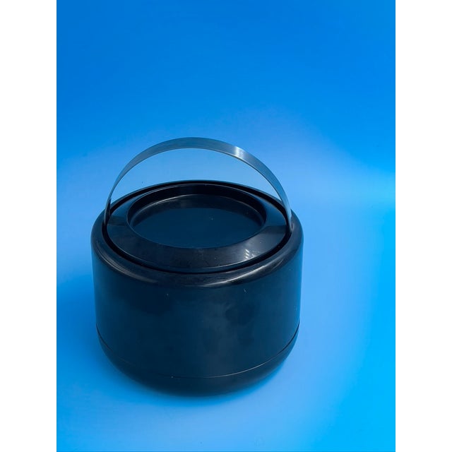 1980s Black Ice Bucket by Erik Magnussen for Stelton, Denmark For Sale In Atlanta - Image 6 of 7