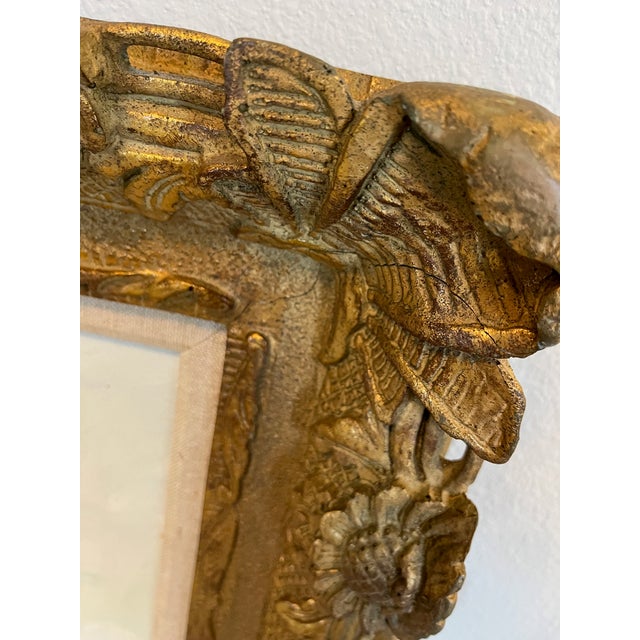 Large Vintage Floral Oil Painting on Canvas Signed by Artist Alex With Ornate Gilded Frame For Sale - Image 10 of 11