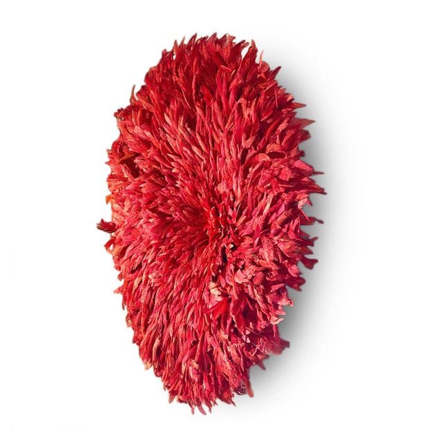 Beautiful vintage hand crafted original JuJu hat wall art. These attractive natural bird feather art form were originally...