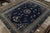 Art Deco Antique Samarkand Art Deco Rug in Navy Blue With Medallions by Rug & Kilim For Sale - Image 3 of 8