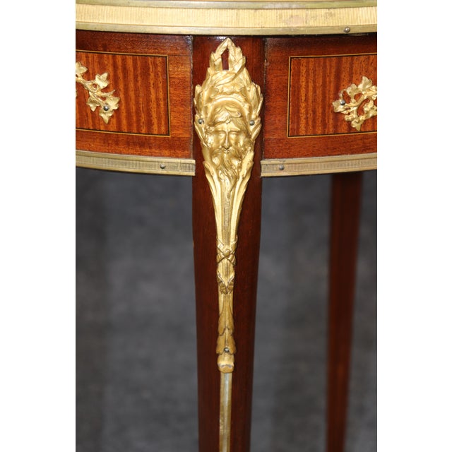 19th C Louis XV Style Bronze Ormolu Mounted End Table Chinoiserie Coromandel Top For Sale - Image 14 of 14