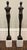 Figurative Late 20th Century Pair of Giacometti Style Male & Female Figural Sculptures on Marble Bases For Sale - Image 3 of 17