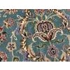 Textile 1960s Turquoise Green Floral Vintage Persian Isfahan Rug 3'8" X 5'6" Handknotted Wool Carpet For Sale - Image 7 of 7